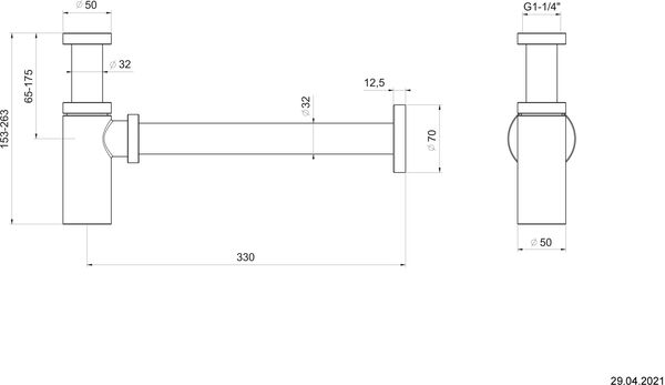 Sifon Gessi Finox image number 1