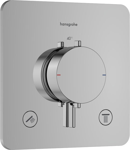 Syst&egrave;me de douche Hansgrohe Ecostat Comfort Q Chrom&eacute;