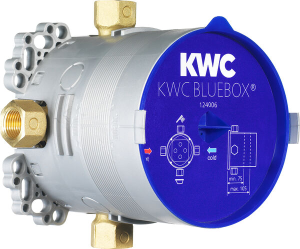 Einbaukörper KWC Bluebox ¾" mit Vorabstellung inkl. Multifix Befestigungssystem image number 0