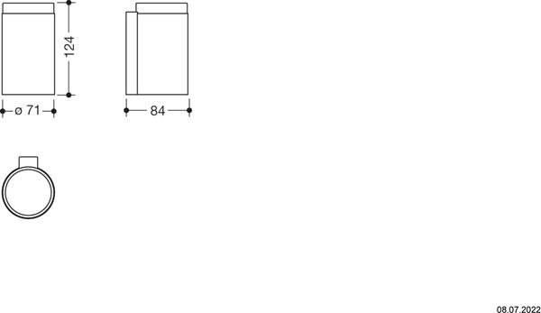 Becher Hewi System 900 edelstahl matt Becher Glas satiniert image number 1