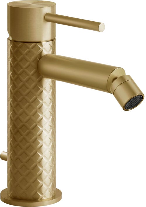 M&eacute;langeur de bidet Gessi 316 Brushed brass Intreccio