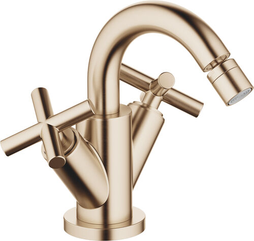 Batteria per bidet Dornbracht Tara. Champagne spazzolato