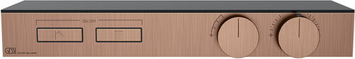Duschsystem-Endmontageset Gessi HI-FI Shelf Copper brushed