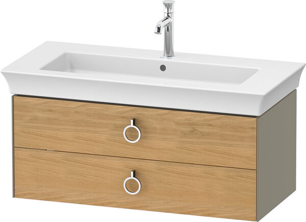 Meuble sous-lavabo Duravit White Tulip Stone grey brillant image number 0
