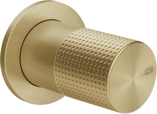 M&eacute;langeur de douche / monobloc-set de montage final Gessi Habito Brushed brass Cesello
