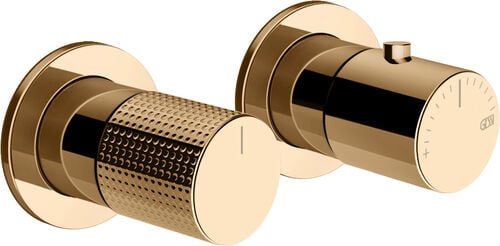 Miscelatore doccia-set di montaggio finale Gessi Habito Warm bronze PVD Cesello