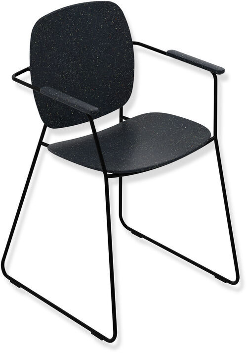 Chaise de salle de bain Hewi Gris granit Peint par poudrage