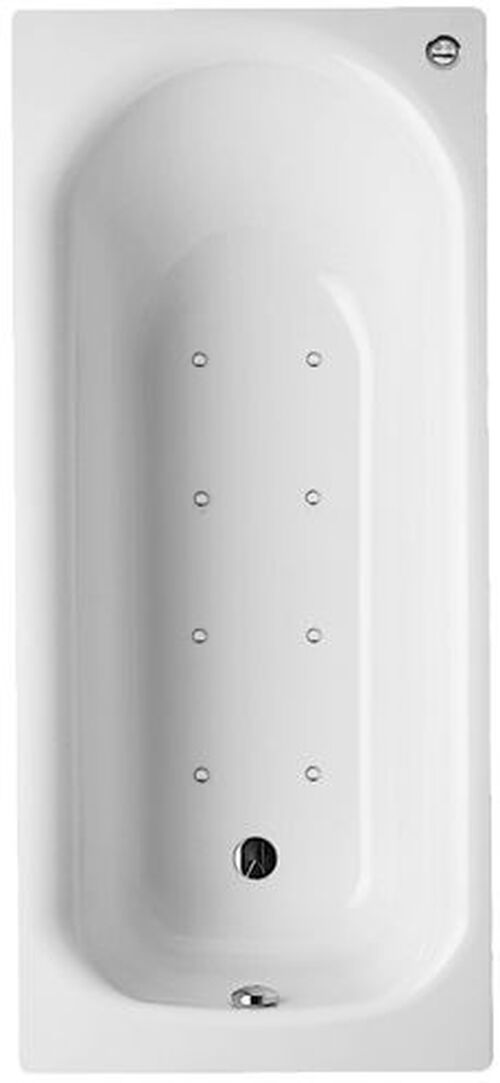 Vasca idromassaggio Alterna steel air Bianco Bocchette e scarico cromati