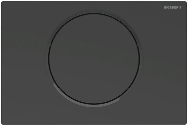 Betätigungsplatte Geberit Sigma10 round schwarz matt image number 0