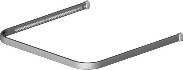 Duschenvorhangschiene Bodenschatz, U-förmig Weiss image number 0