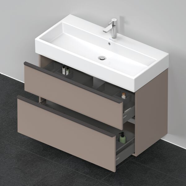 Armadio sottolavabo Duravit D-Neo basalto opaco image number 3