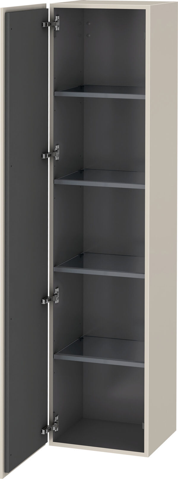 Armoire haute L-Cube Taupe image number 0