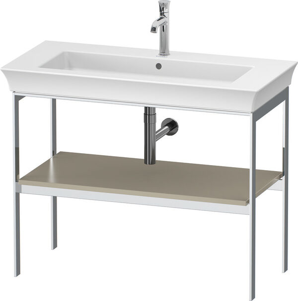 Console m&eacute;tallique Duravit White Tulip Taupe mat image number 0