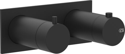 Bade- und Duschenmischer-Endmontageset Gessi 316, ½" Schwarz matt flessa Bade- und Duschenmischer-Endmontageset Gessi 316, ½" Schwarz matt flessa