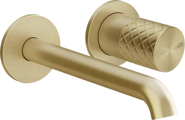 Wandmischer Endmontageset Gessi Habito Brushed brass Intreccio image number 0