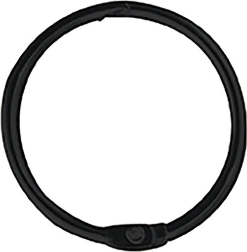 Anneaux pour rideaux Spirella Ringo small noir mat