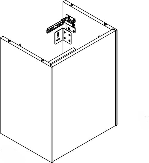 Meuble sous-lavabo Alterna dinea plus gris ombra