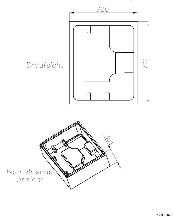 Support de receveur de douche Schedel image number 1