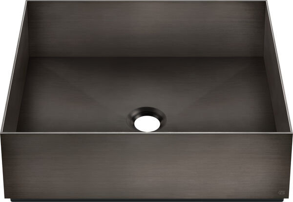 Auflegewaschtisch Gessi 316 40 x 40 cm Black metal brushed image number 0