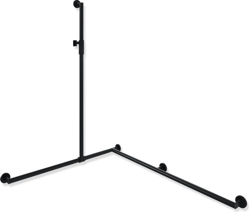 Eckhaltegriff Hewi 900 Schwarz matt Pulverbeschichtet
