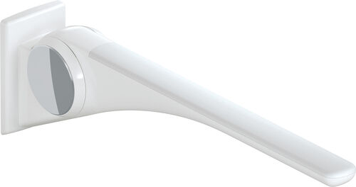 Corrimano ribaltabile Hewi LifeSystem Basic bianco segnale lucido Grip pad bianco opaco