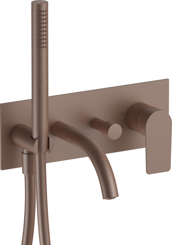 Miscelatore da bagno-set di montaggio finale Fantini Myo, s 150 mm, inversore, curva image number 0