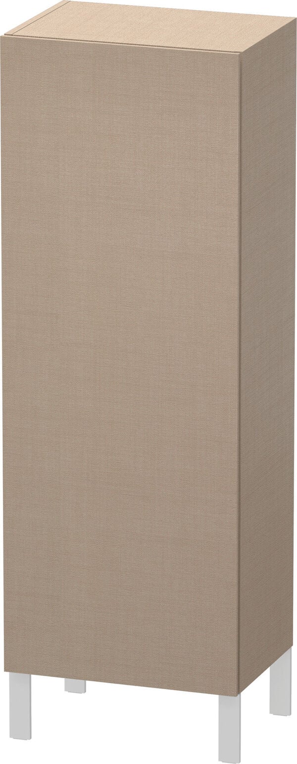 Seitenschrank Duravit L-Cube, Kunstharz, Breite 50 cm, Höhe 132 cm, Tiefe 36,3 cm, 1 Türe, Band image number 0