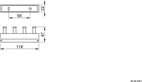 Hakenleiste Keuco Plan verchromt image number 1