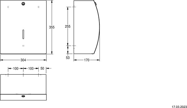 Distributeur rouleau de papier KWC Stratos STRX 670 image number 1