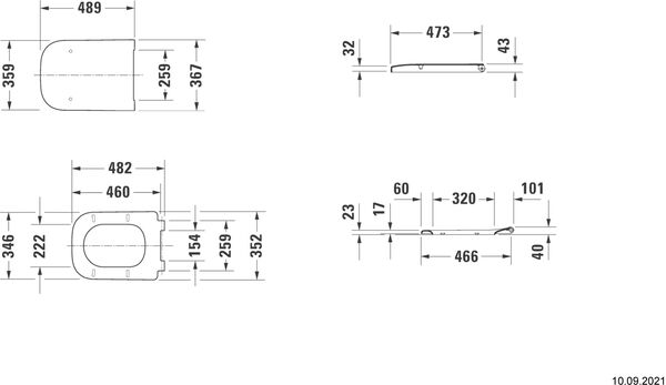 Si&egrave;ge de WC Happy D.2 Blanc image number 1