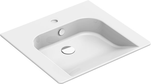 Lavabo Catalano Comfort 60 x 55 cm, privo di barriere con troppopieno con foro image number 0