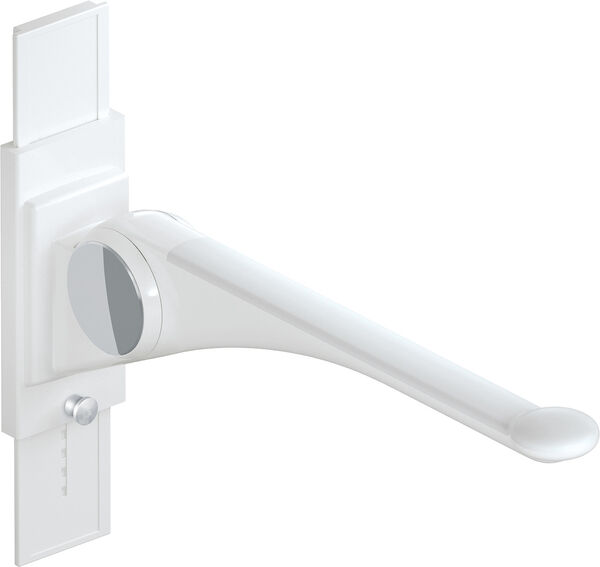 St&uuml;tzklappgriff Hewi LifeSystem Premium Signalweiss gl&auml;nzend Griffpad weiss image number 0