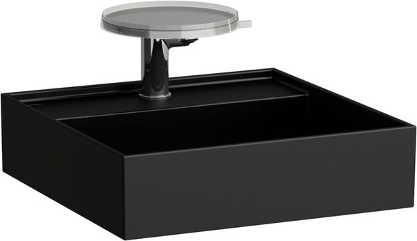 Auflegewandbecken Laufen Kartell 46 x 46 cm Schwarz matt image number 0