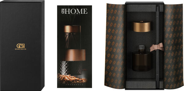 Cofanetto profumo Gessi Home Decor, Profumo per ambiente 200 ml, rattan e coperchio (senza vaso) image number 0