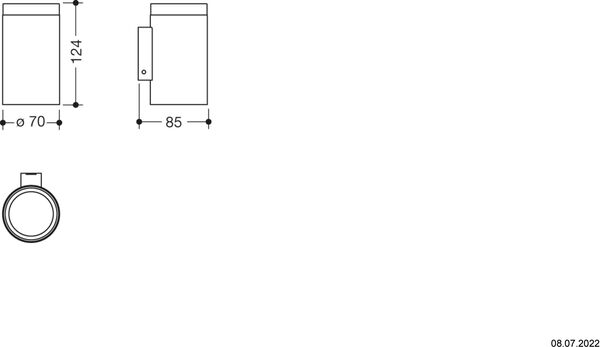 Becher Hewi System 900 schwarz matt Becher Glas satiniert image number 1