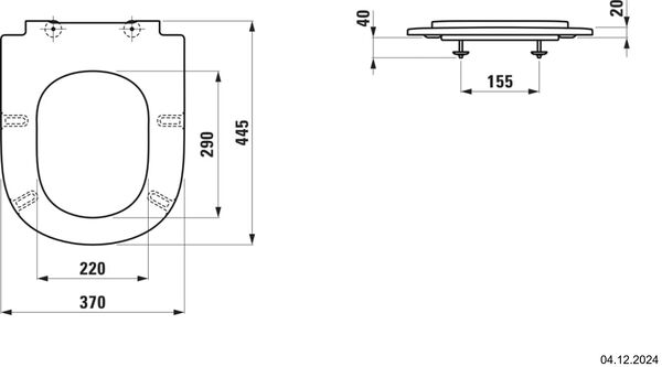 Si&egrave;ge pour cuvette Laufen Lua Blanc image number 1