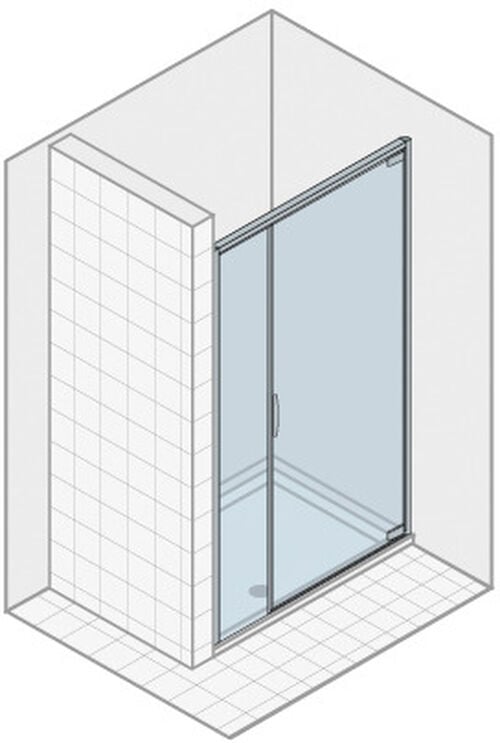 Pendelt&uuml;re Duka Natura 4000 Silberfarbig Echtglas klar protect