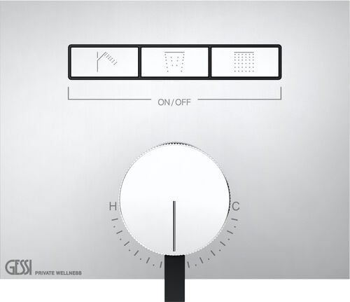 Syst&egrave;me de douche-set de montage final Gessi HI-FI Mixer Chrom&eacute;