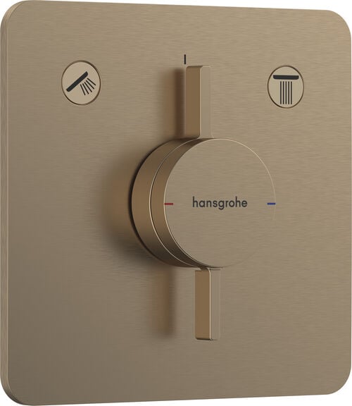 Syst&egrave;me de douche Hansgrohe Duo Turn Q Brushed bronze