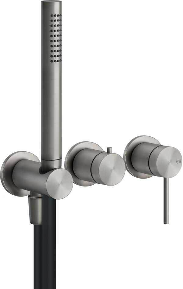 Bade- und Duschenmischer Endmontageset Gessi 316 Steel brushed Flessa image number 0