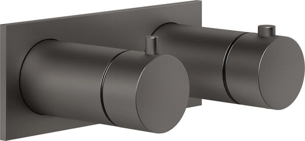 Duschmischer-Endmontageset Gessi Anello / Ingranaggio Black metal brushed image number 0