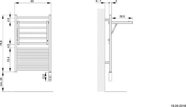 Badheizkörper Zehnder Zeno Wing weiss image number 1