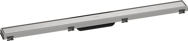 Hansgrohe RainDrain Match, Set canale doccia 90 cm, coperchio di design, flangia per il montaggio image number 0