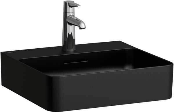 Handwaschbecken Laufen Val 45 x 42 cm Schwarz matt image number 0