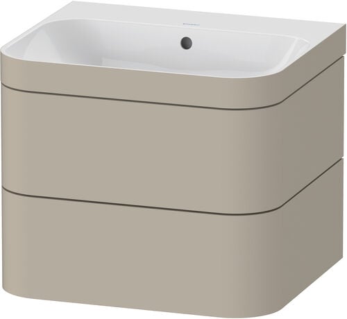 Combinaison de lavabo Duravit Happy D.2 Plus Taupe mat