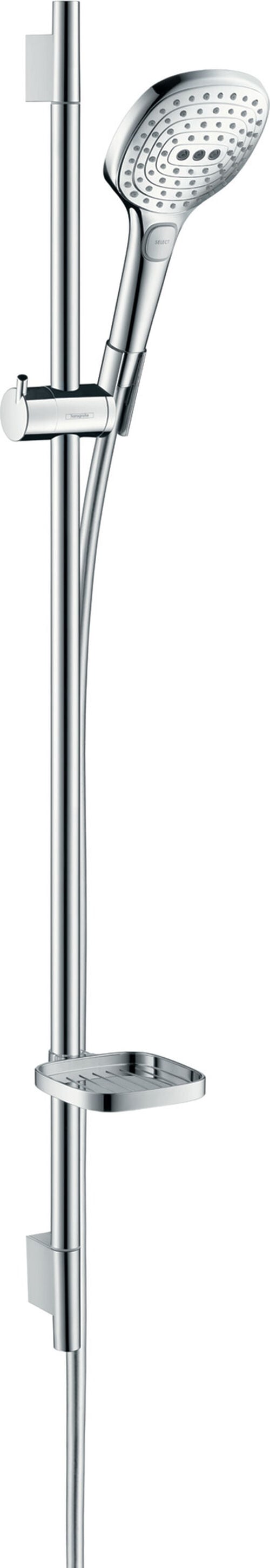 Handbrausegarnitur Hansgrohe Raindance Select E 120 Verchromt-weiss