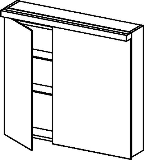 Spiegelschrank Alterna format LED plus Pure white