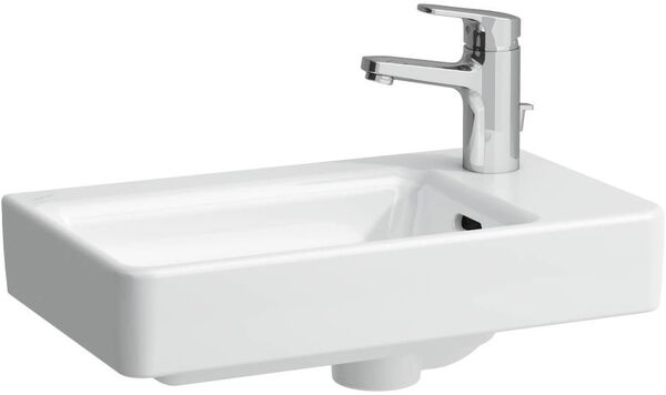 Lavamani Pro / Pro S 48 x 28 cm, ripiano a destra, con foro per rubinetteria a destra image number 0