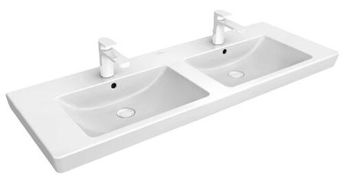Doppelwaschtisch Subway 2.0 130 x 47 cm Weiss