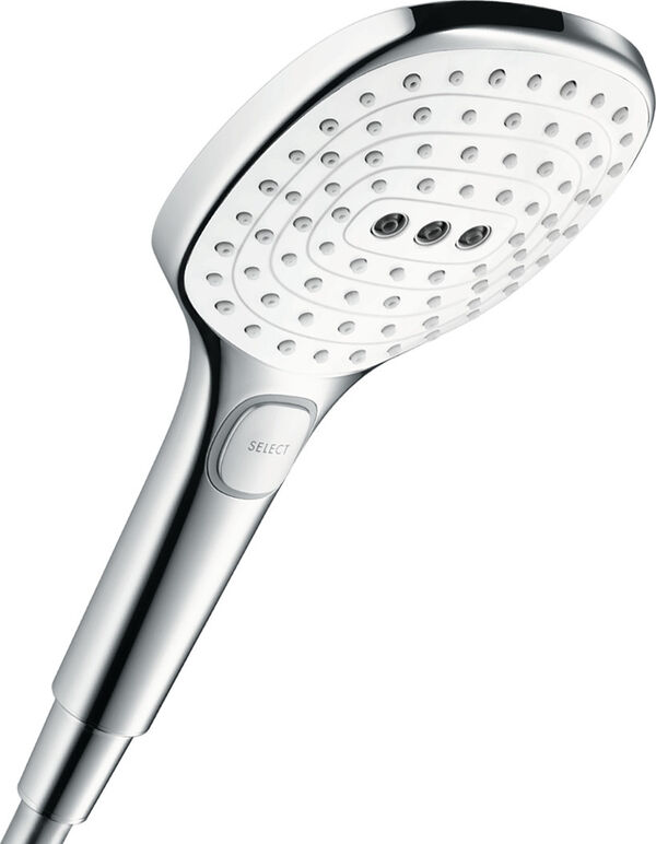 Handbrause Hansgrohe Raindance Select E 120 Eco Smart verchromt-weiss image number 0